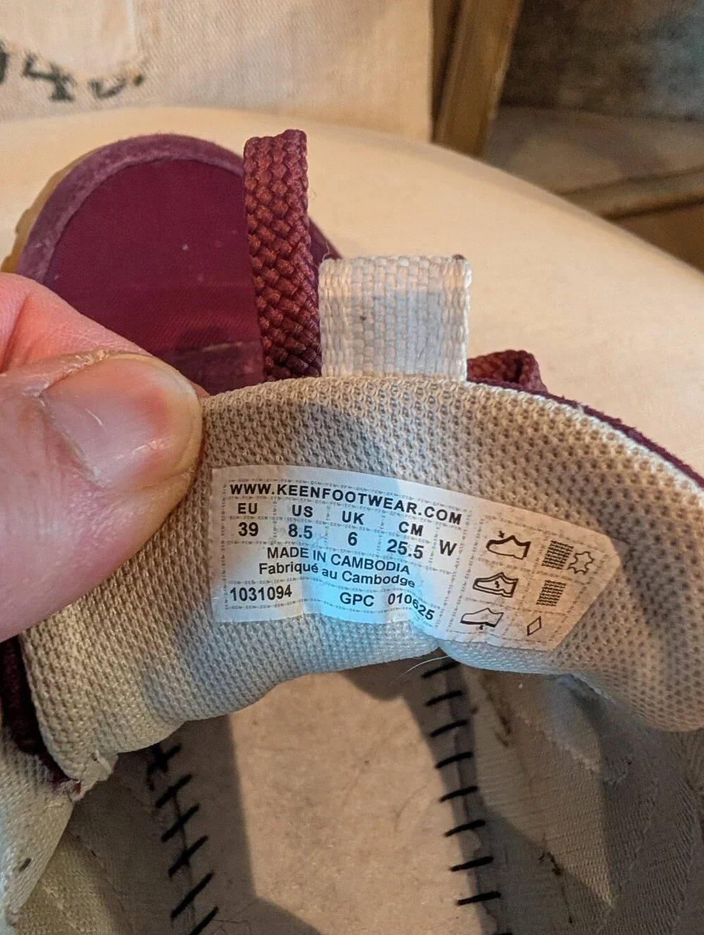 Keen Sneakers KS86, Burgundy, Women's 8.5